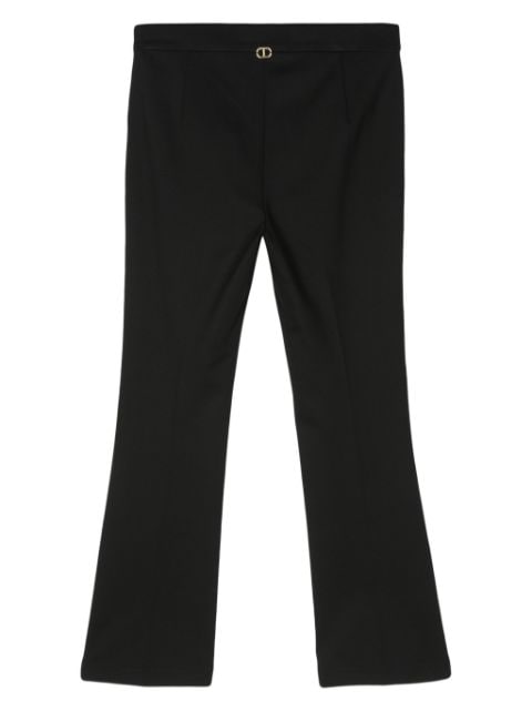 logo-plaque straight-leg trousers