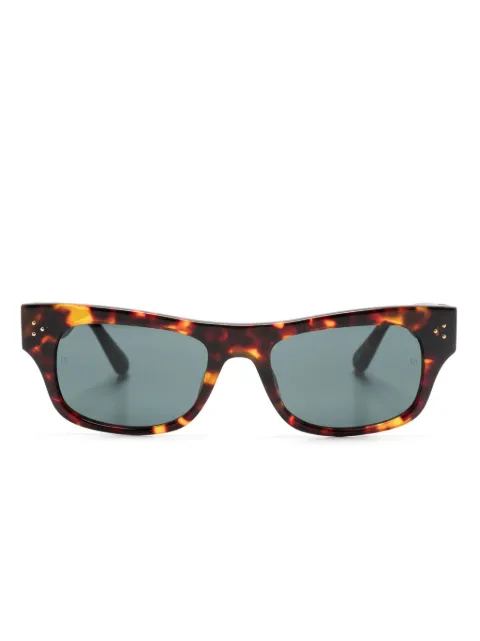 Linda Farrow tortoiseshell rectangle-frame sunglasses
