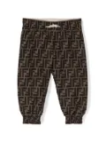 Fendi Kids FF-print drawstring track pants - Neutrals