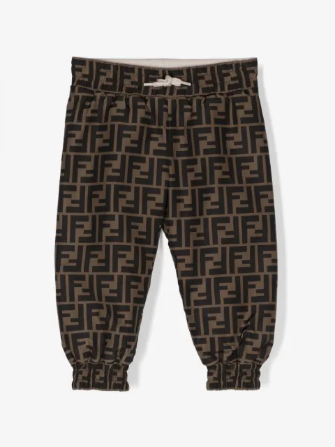Fendi Kids FF-print drawstring track pants
