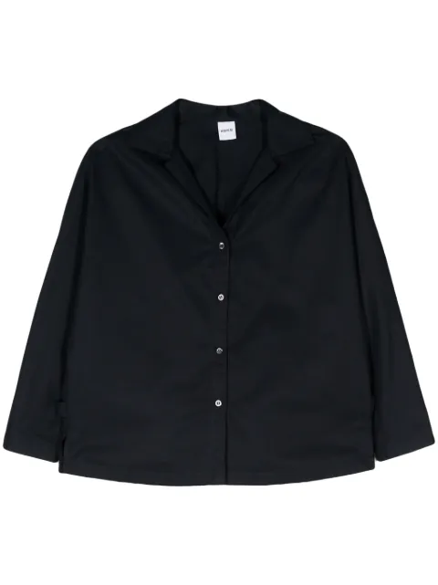 ASPESI chemise en coton à col biaisé