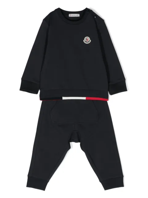 Moncler Enfant logo-patch stretch-cotton tracksuit  