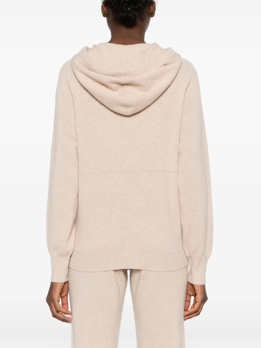 Max & Moi Palmer gebreide hoodie Beige