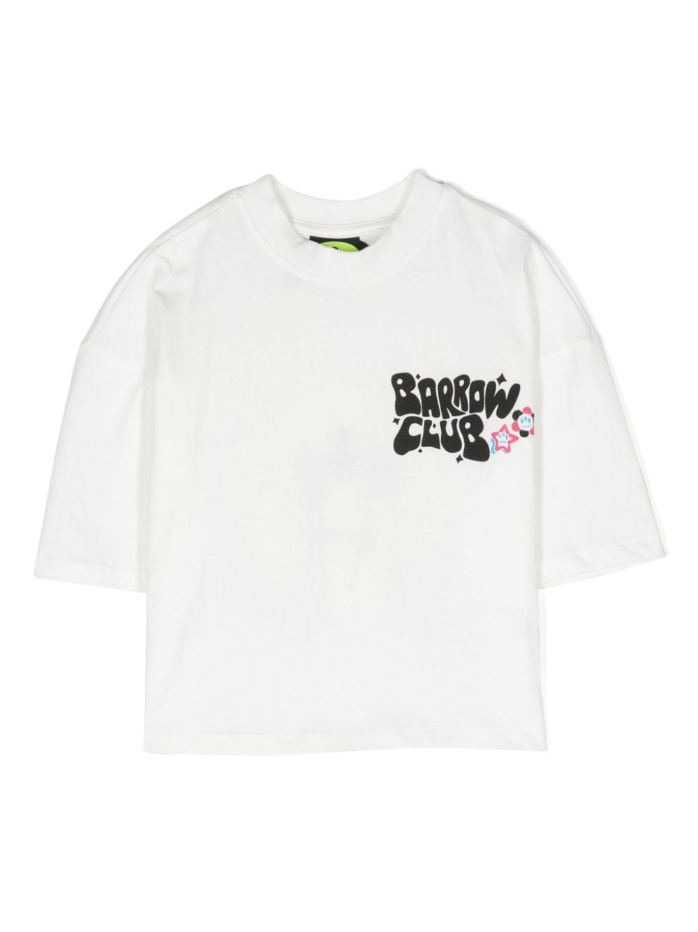 Barrow Kids' Logo-embellished Cotton T-shirt In White