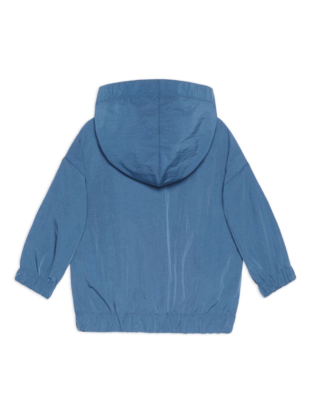 Gucci Kids Interlocking G-appliqué hooded jacket - Blauw