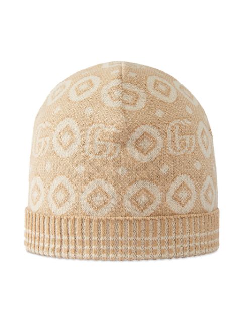 Gucci Kids Double G-jacquard cotton beanie