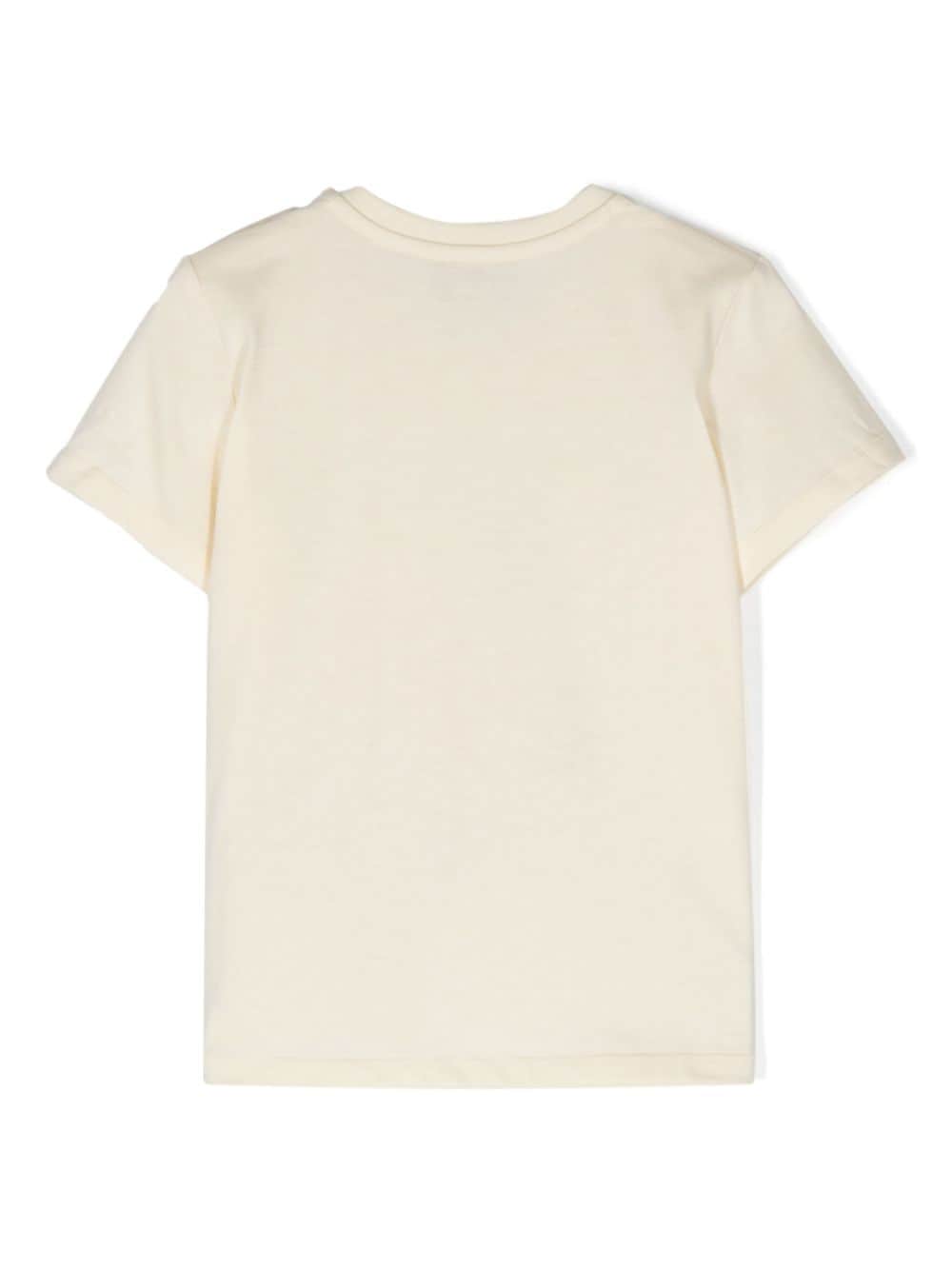 Gucci Kids x Peter Rabbit T-shirt met logoprint Geel