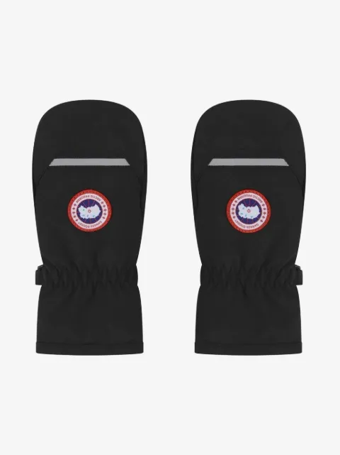 Canada Goose Kids Arctic logo-patch down mittens