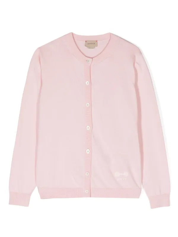 Gucci Kids ホースビット カーディガン | ピンク | FARFETCH JP