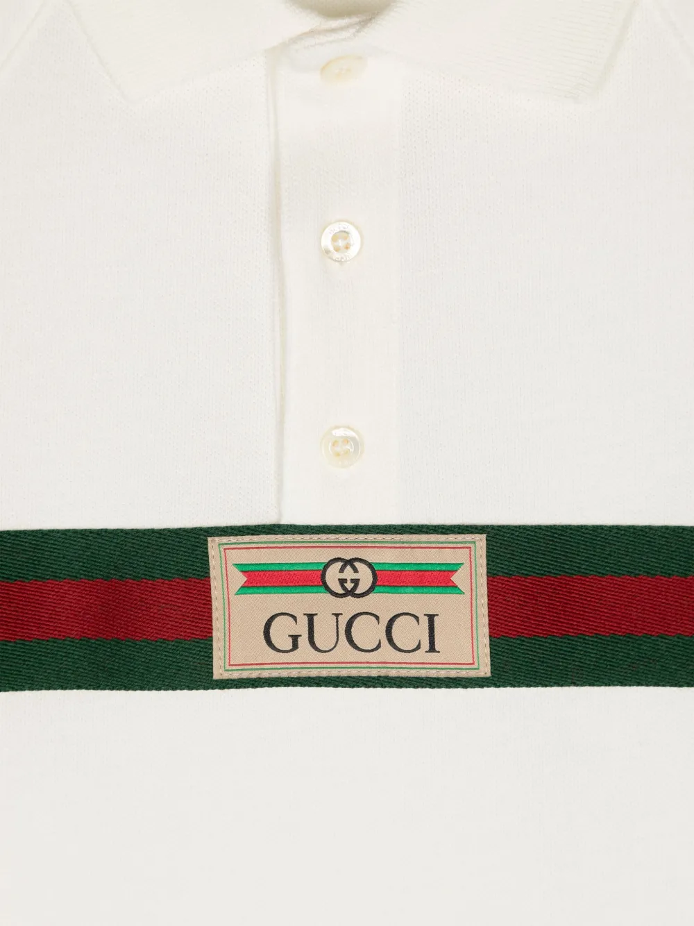 Gucci Kids Web-stripe polo shirt