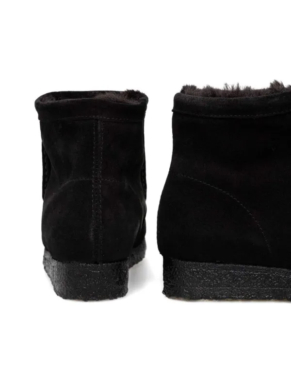 Clarks Originals Wallabee Hi Suede Boots Black FARFETCH PH