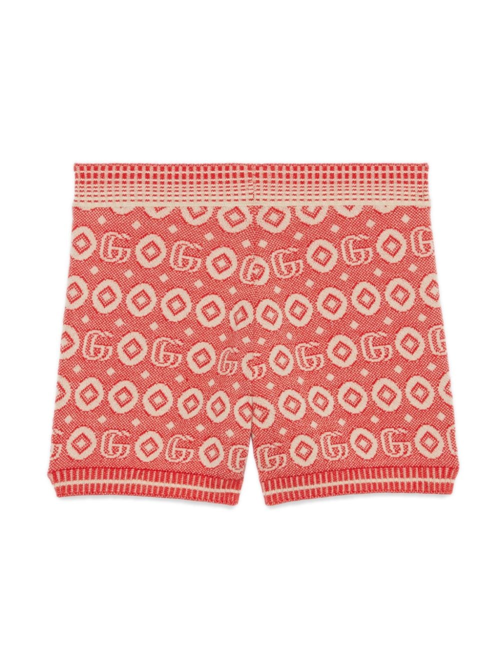 Gucci Kids Intarsia shorts Rood