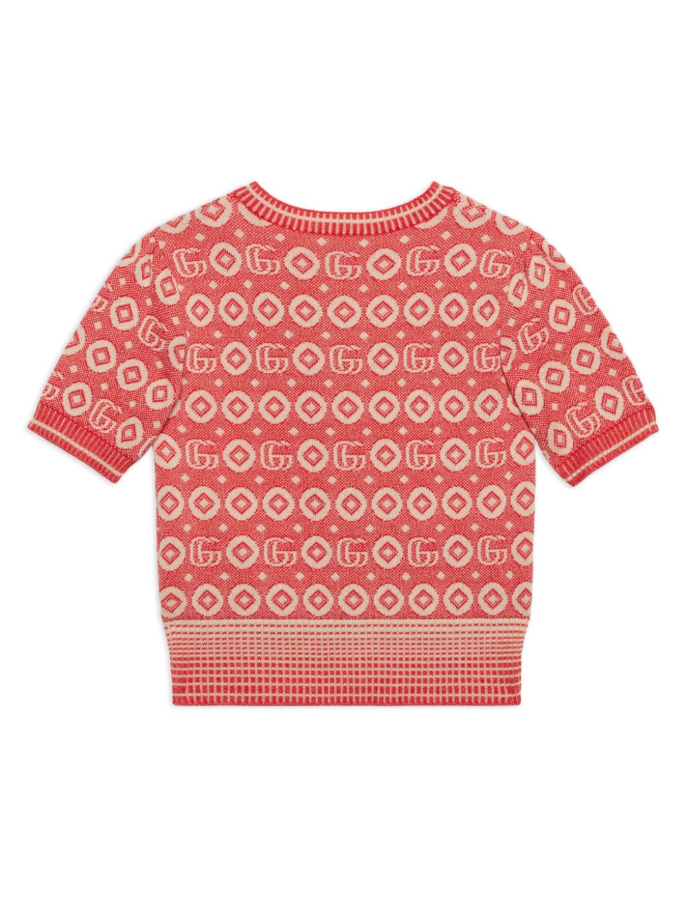 Gucci Kids Double G logo cotton cardigan - Rood