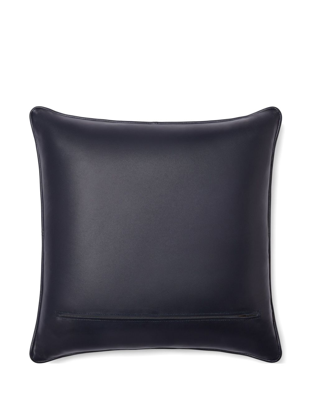 Shop Gucci Horsebit-jacquard Leather Cushion (42cm X 42cm) In Brown