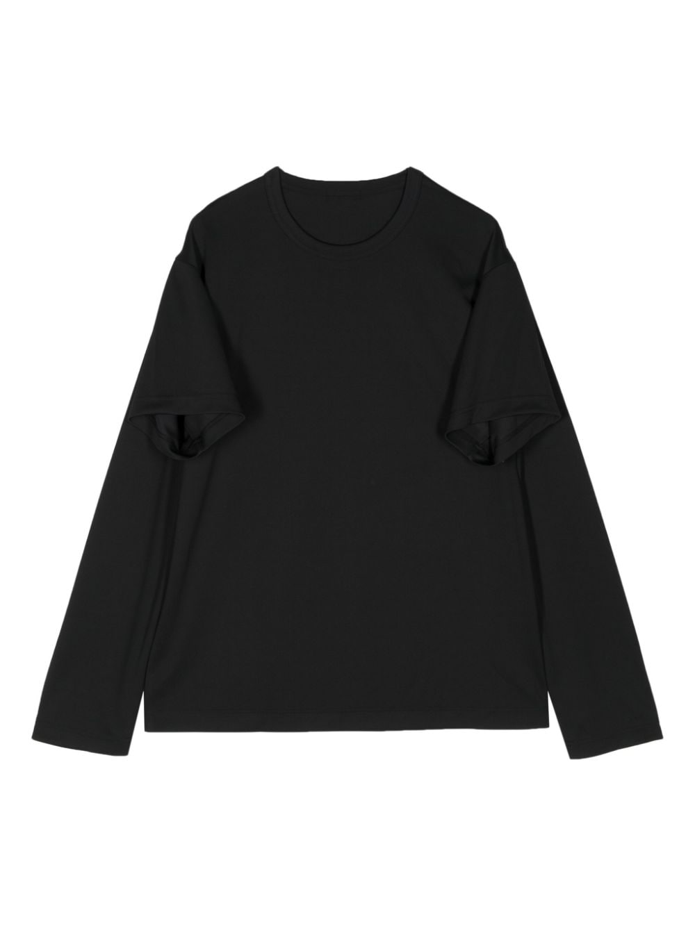 Shop Comme Des Garçons Homme Deux Dual-sleeve T-shirt In Black