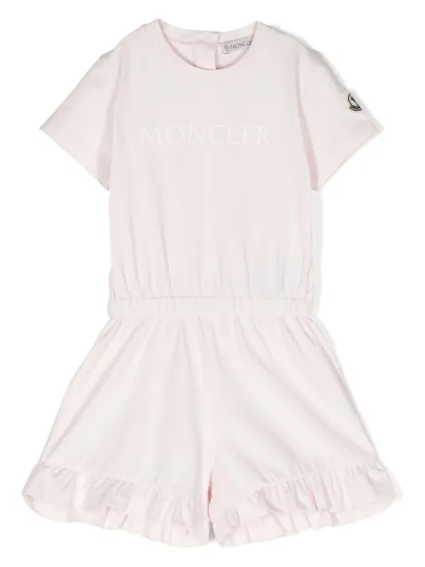 Moncler Enfant Macaquinho com estampa de logo