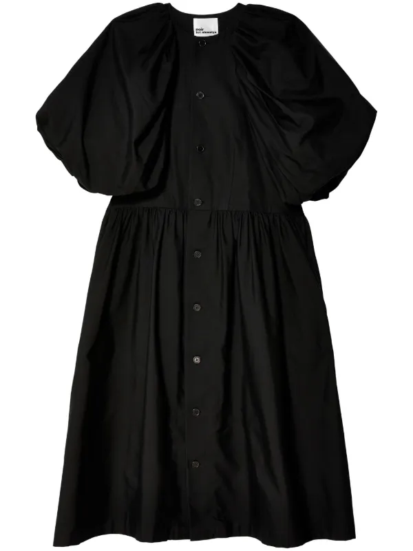 Noir Kei Ninomiya パフスリーブ ドレス | ブラック | FARFETCH JP