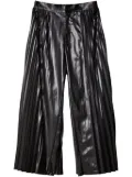 Junya Watanabe pleated cropped trousers - Black