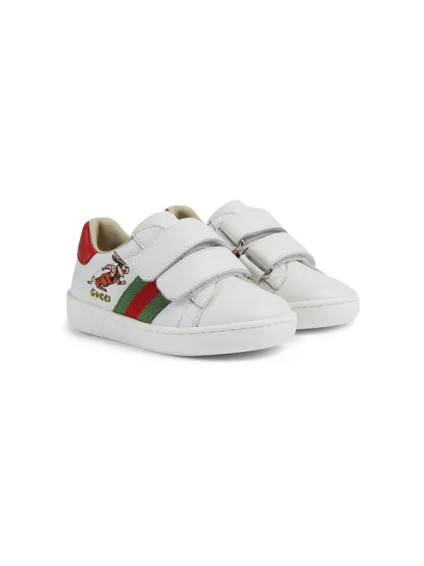 Gucci stripe hot sale leather sneaker