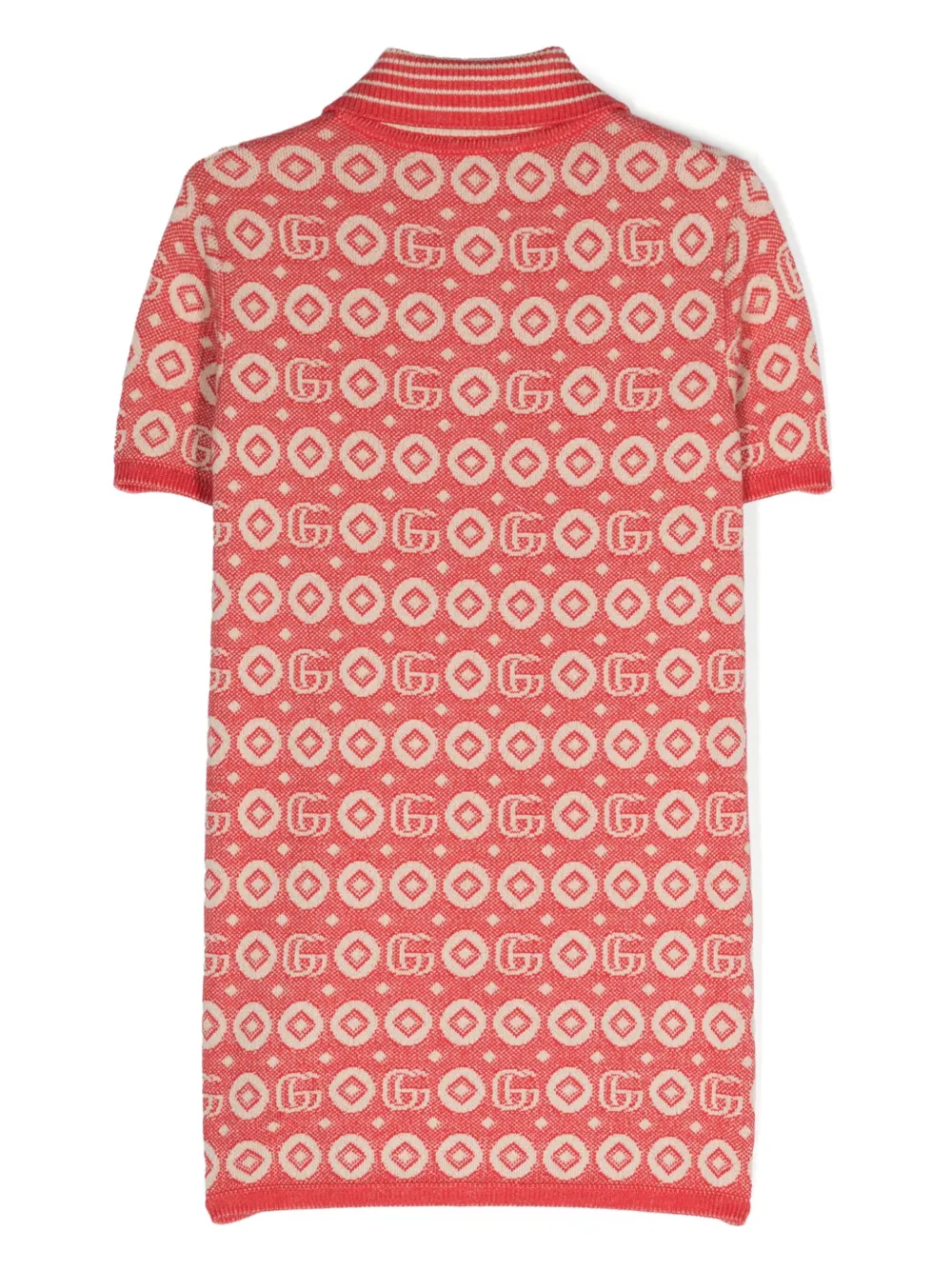 Gucci Kids Double G-jacquard cotton dress - Red