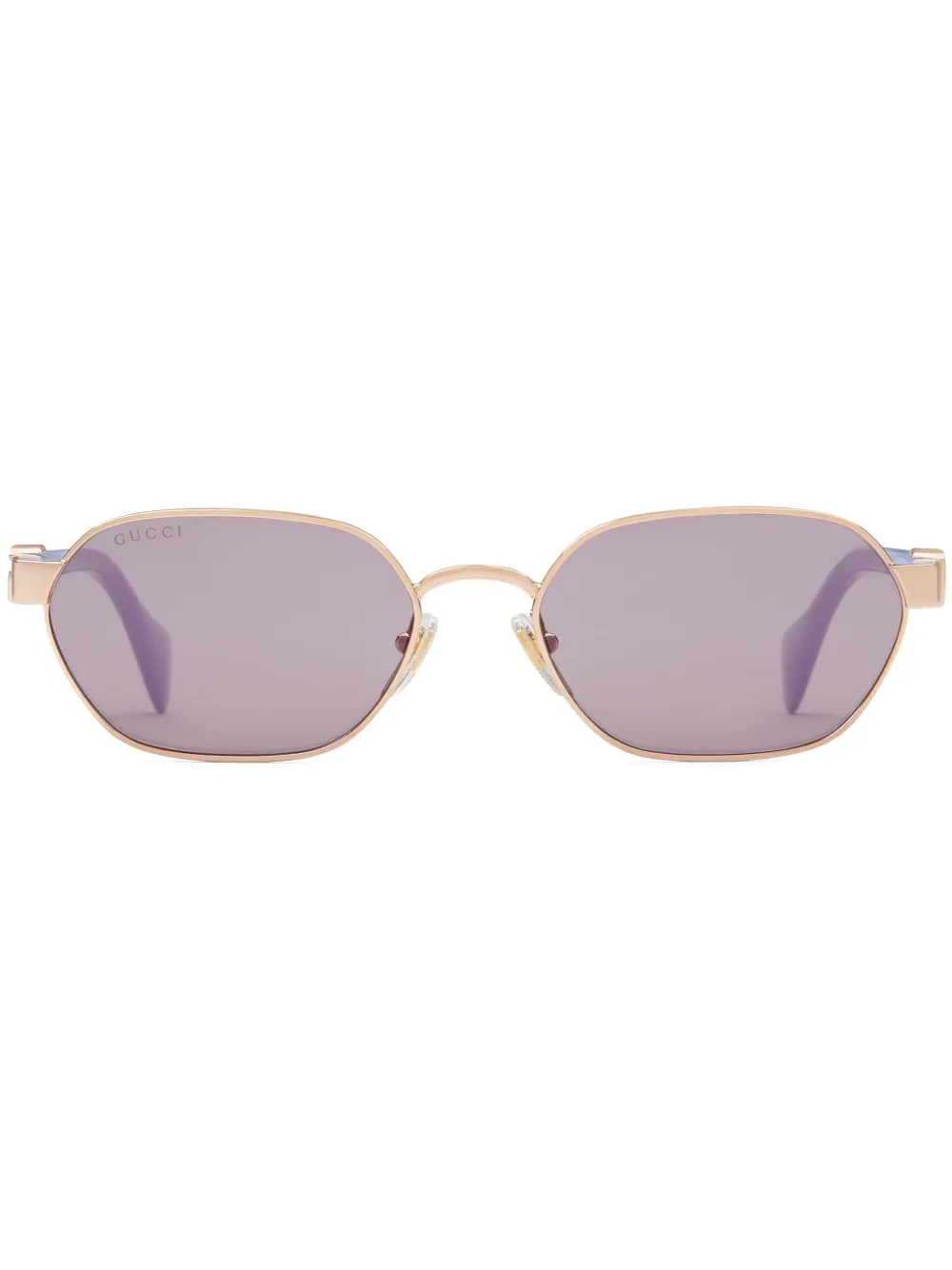 Gucci Round-frame Sunglasses In Gold
