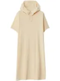 Burberry Towelling hooded cotton dress - Neutrals