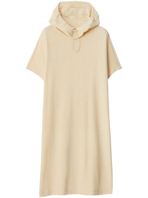 Burberry Towelling hooded cotton dress Women