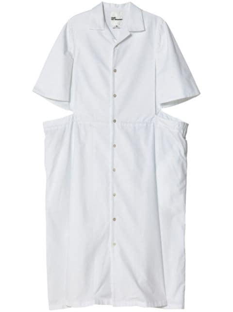 Noir Kei Ninomiya cut-out cotton shirtdress