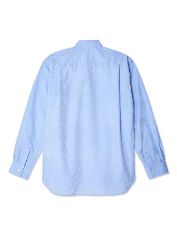 【美品】COMME des GARÇONS 長袖シャツ アーガイル 刺繍 Comme Des Garçons Shirt アーガイル シャツ | ブルー | FARFETCH JP