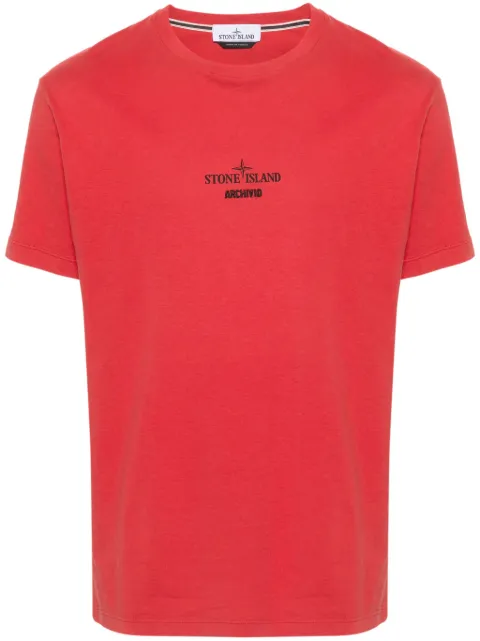 Stone Island logo-print cotton T-shirt