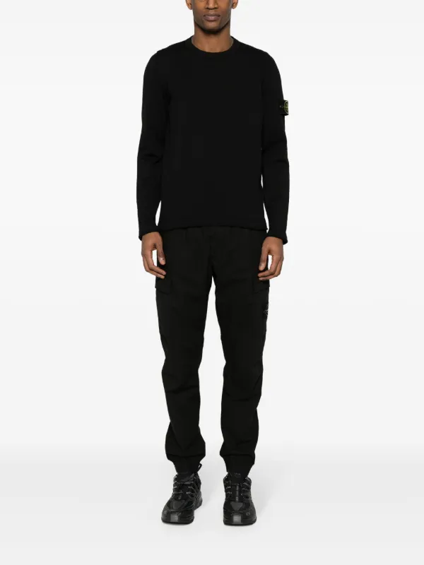 STONE  SWEATER BLACK スウェット ブラック M Stone Island 5100052 Organic Cotton And Nylon Jumper | Black