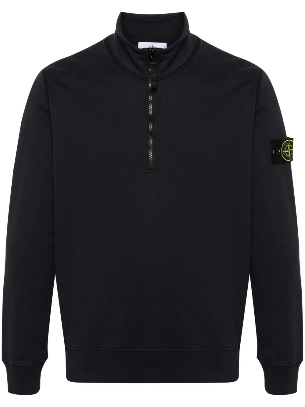 Stone Island Compass Cotton Sweatshirt In Blue