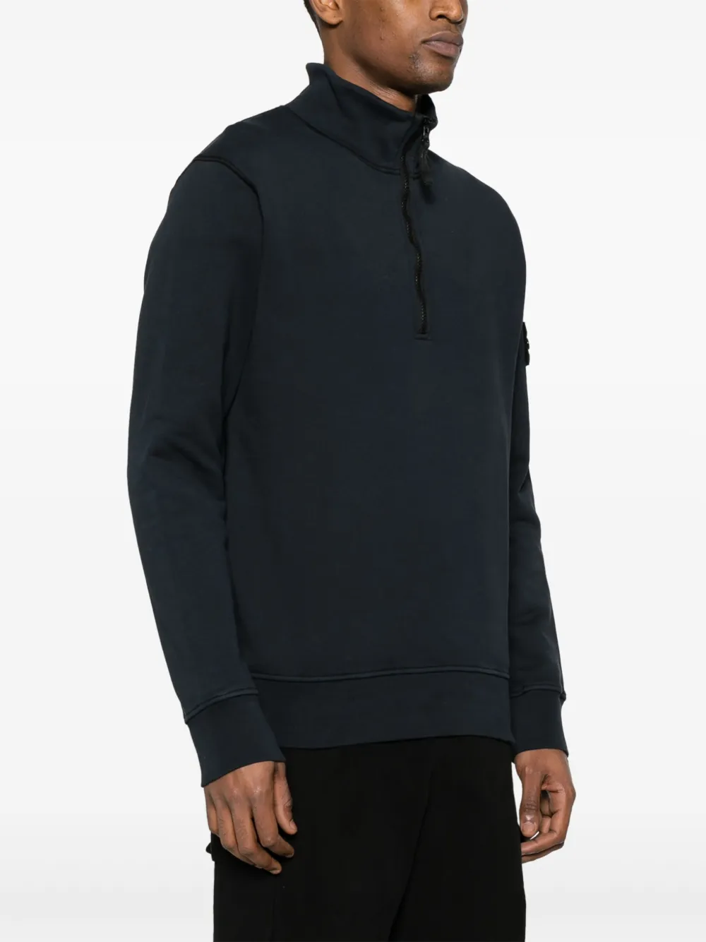 Stone Island Sweater met Compass-logopatch Blauw