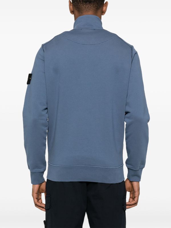 Stone island zip pocket on sale sweatshirt