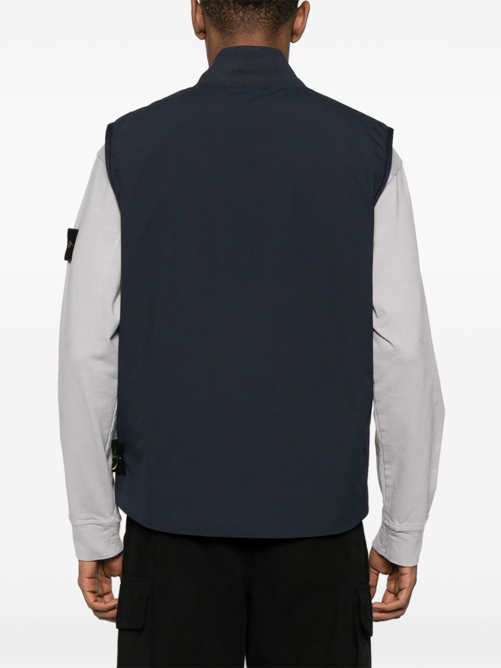 Shop Stone Island Shell-r Insulated Gilet In Blue