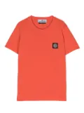 Stone Island Junior Compass-motif cotton T-shirt - Red