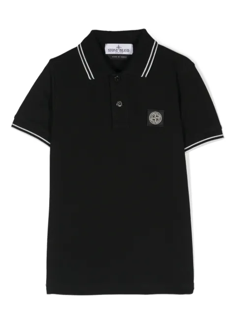 Stone Island Junior Camisa polo com motivo de bússola