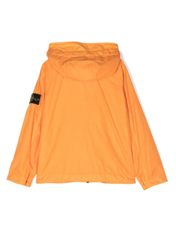 Stone island best sale windbreaker orange