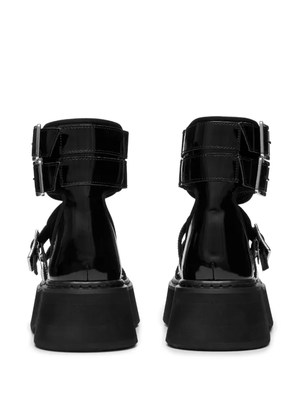 Junya Watanabe レザー ケージサンダル | ブラック | FARFETCH JP
