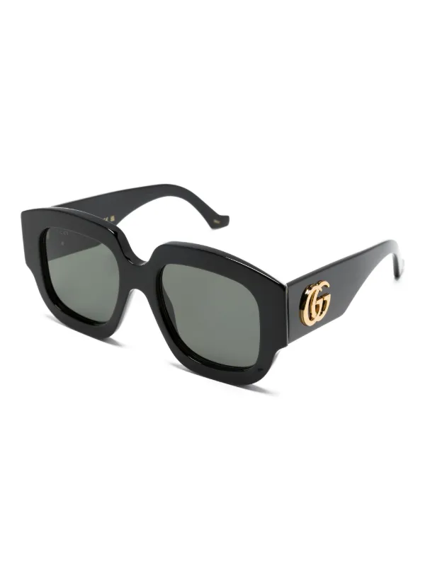 Gucci Eyewear GG オーバーサイズ サングラス | ブラック | FARFETCH JP