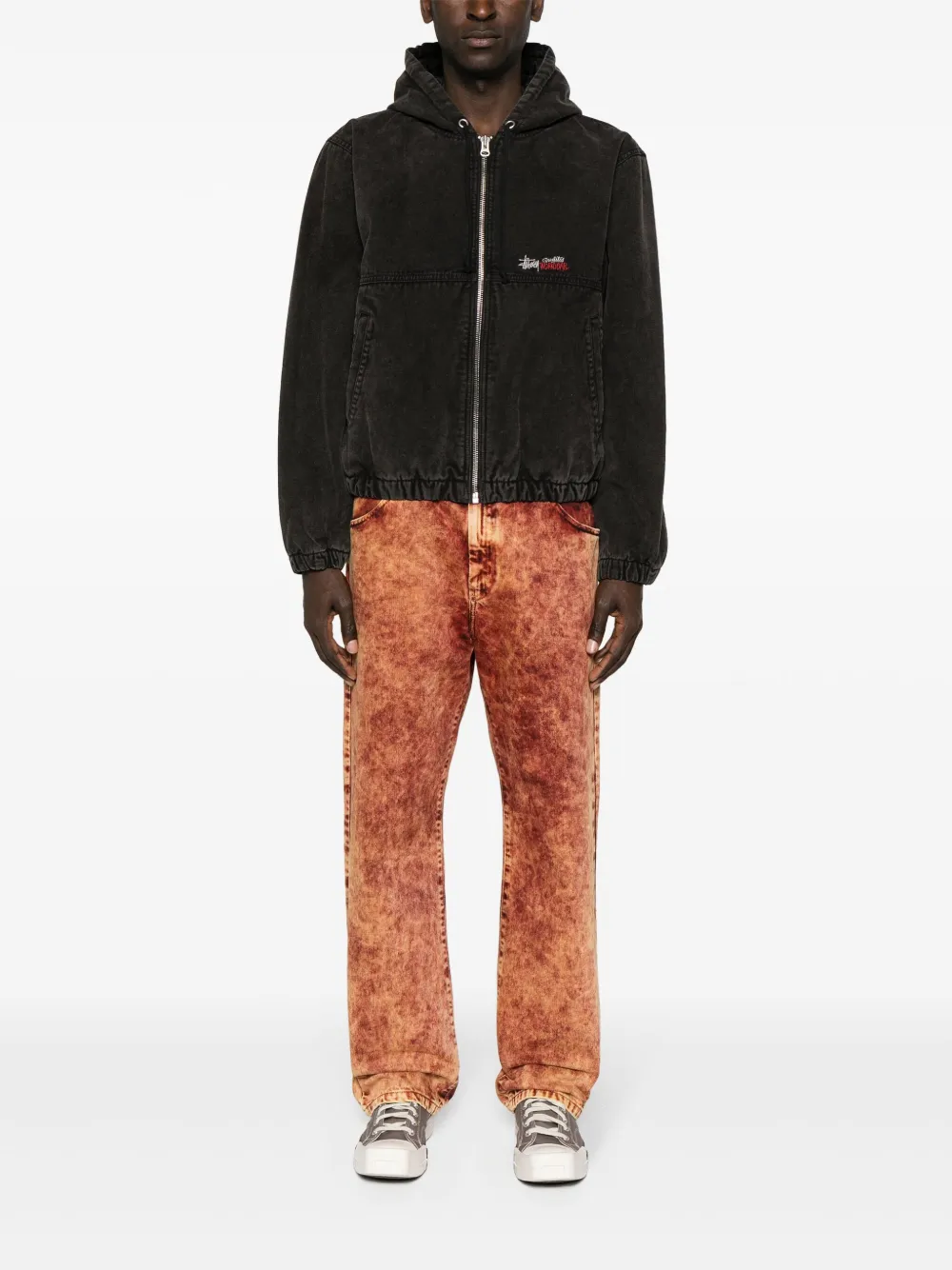 Stüssy Jack met geborduurd logo - Zwart
