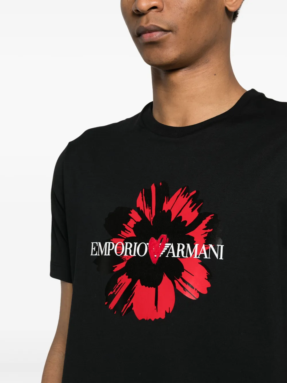 Emporio armani 2024 t shirt red