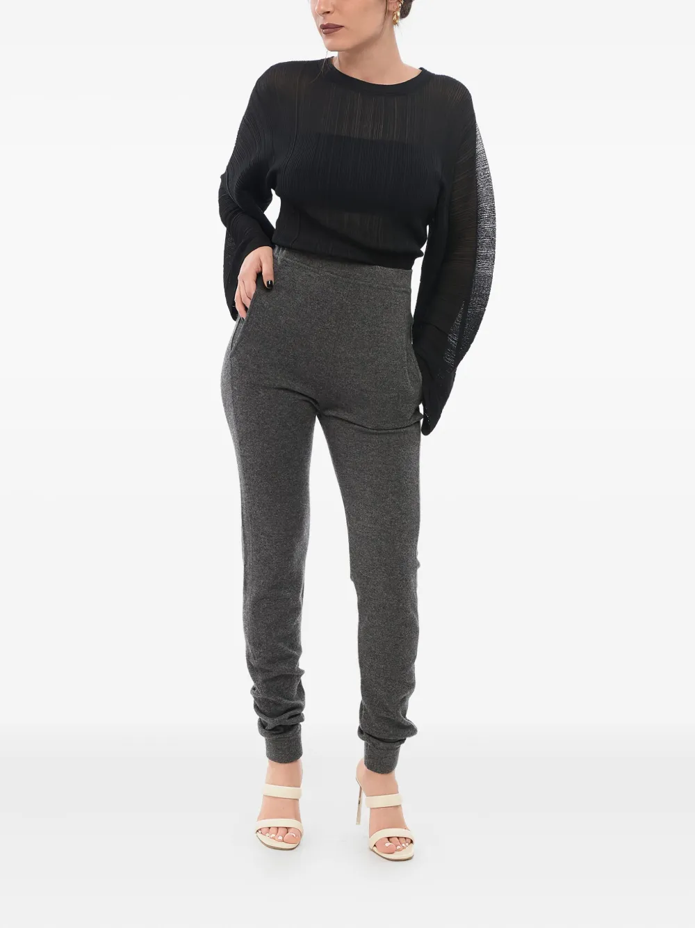 Saint Laurent High waist legging Grijs