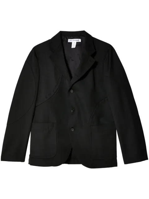 Comme Des Garçons Shirt panelled single-breasted blazer 