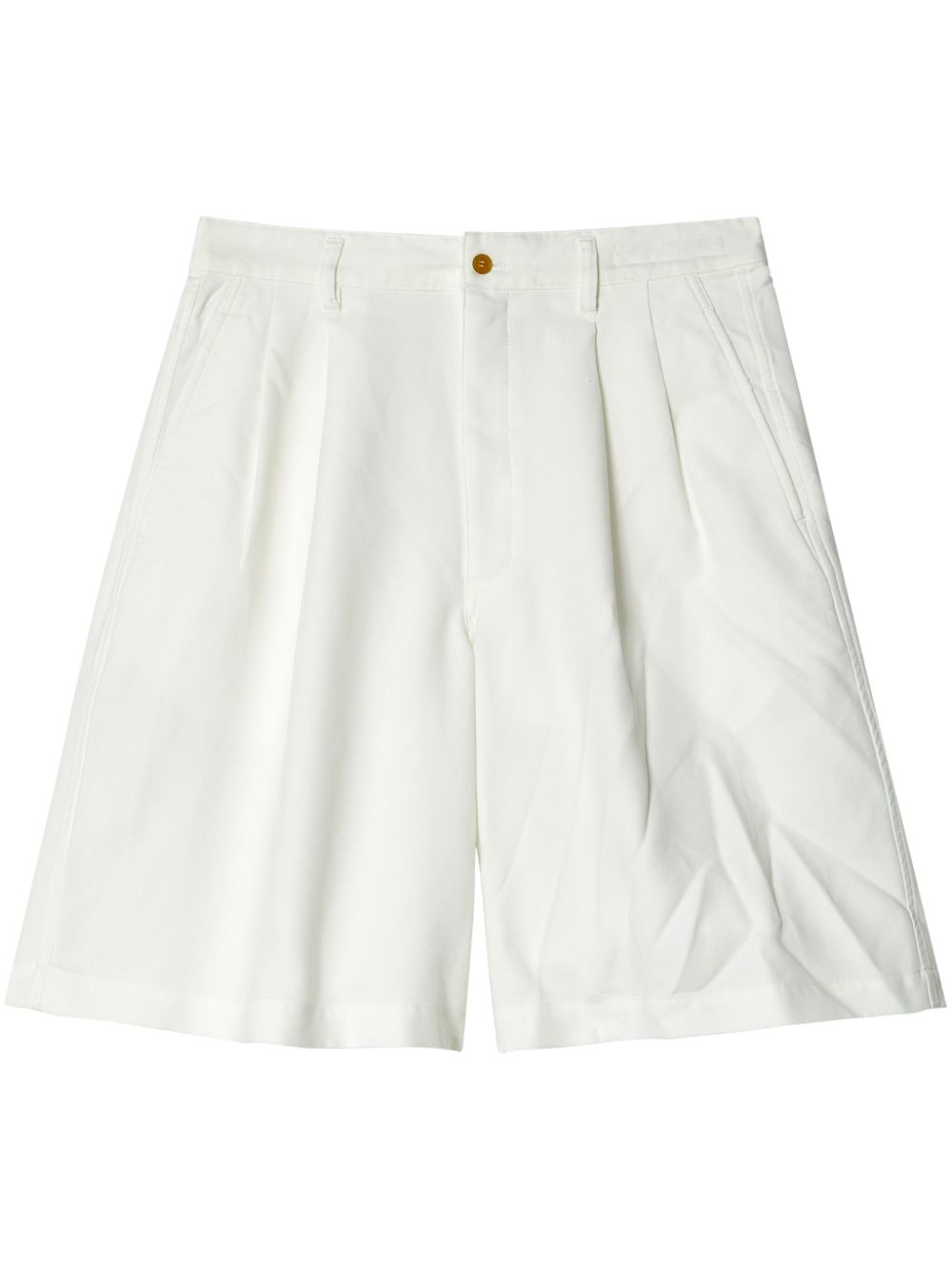 Comme Des Garçons Shirt pleat-detail wide-leg shorts Wit