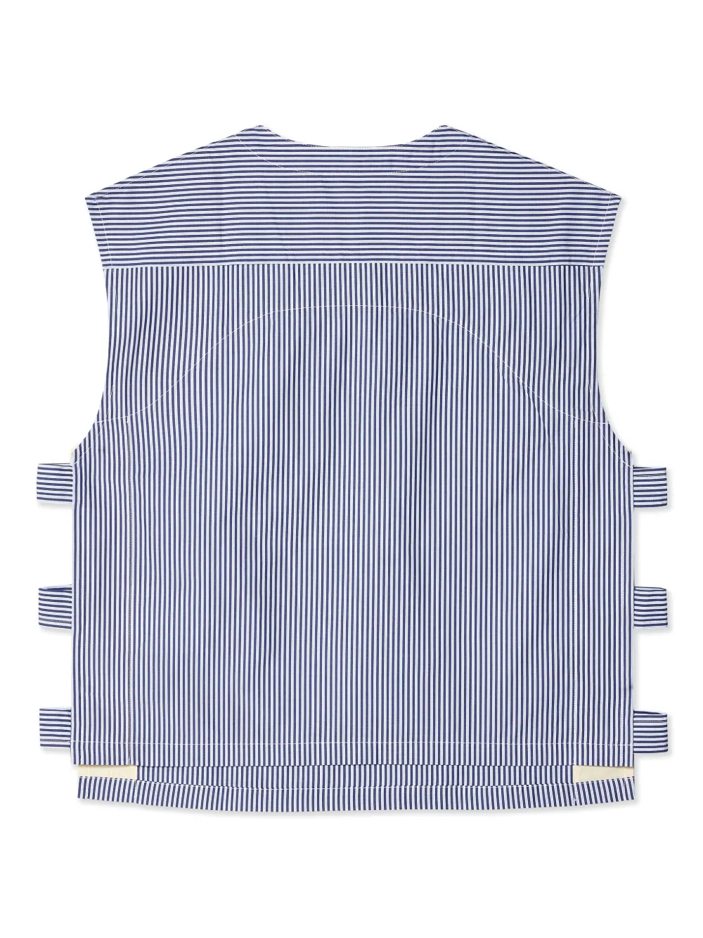 Comme Des Garçons Shirt striped sleeveless shirt - Blauw
