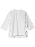 Comme des Garçons TAO ruffle-embellished cotton blouse - White