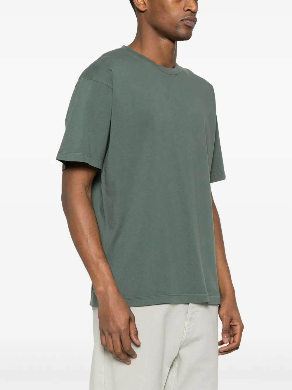 Stone Island T-shirt met logoprint Groen