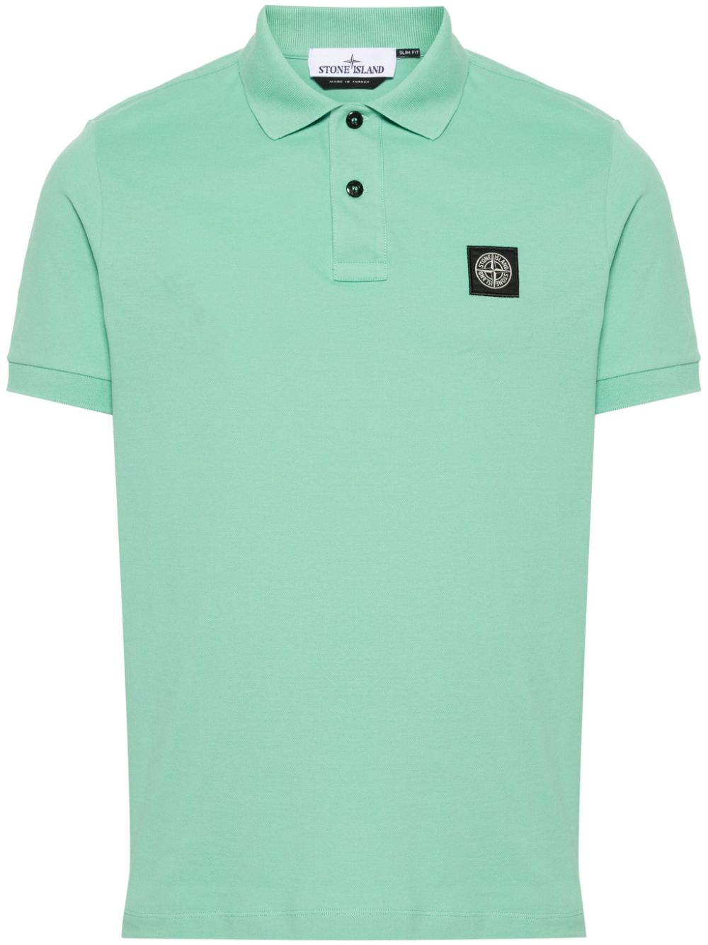 Stone Island Short-sleeved Polo Shirt With Logo In V0052