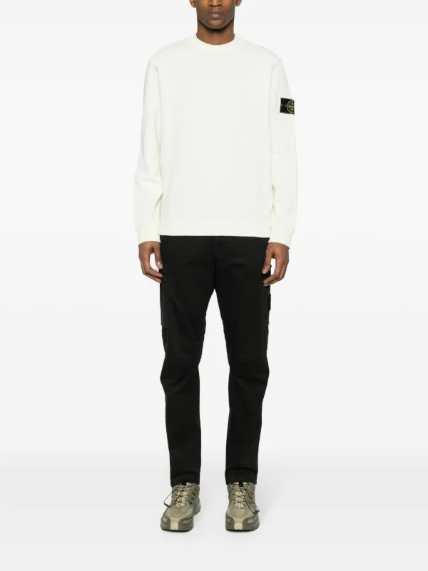 Stone Island ストレートパンツ | ブラック | FARFETCH JP
